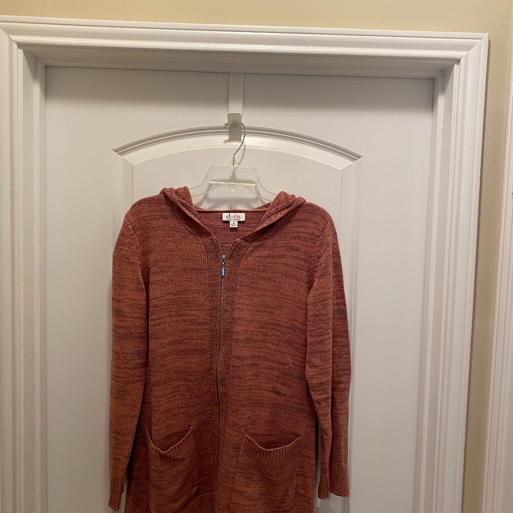 Denim & Co sweater, Antique Rose, Size Medium-New